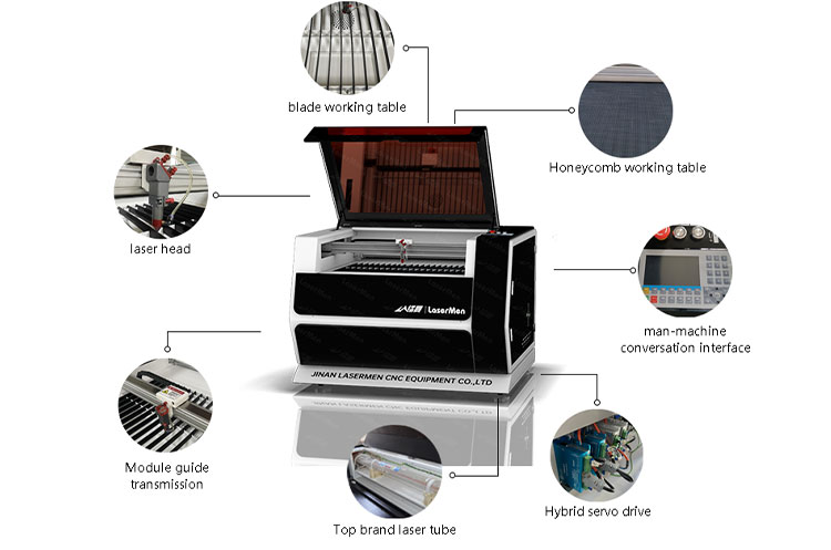 Precision co2 laser machine 