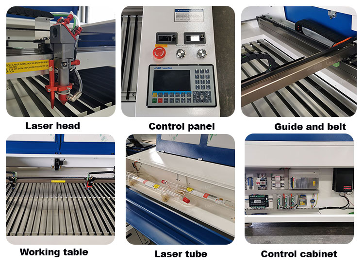 co2 laser cutting engraving machine details show