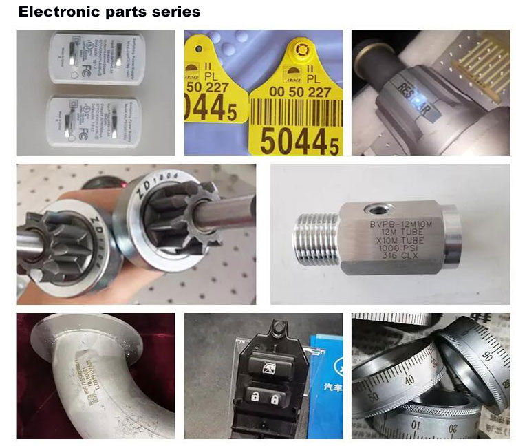 fiber laser marking machine samples